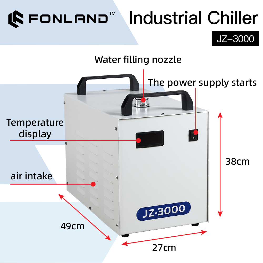 FONLAND JZ-3000 DG110V AG220V  – Laser Industrial Chiller recenzja i cena